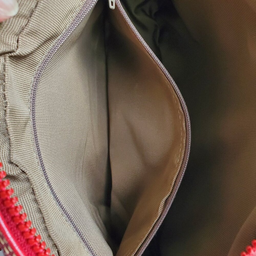 EUC Vintage Coach Sheridan Charleston Bag (#4217) Red w/Red trim – Hard to Find! - Picture 11 of 12